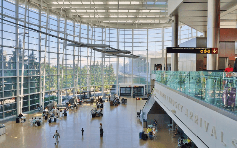 Interior of SeaTac Airport